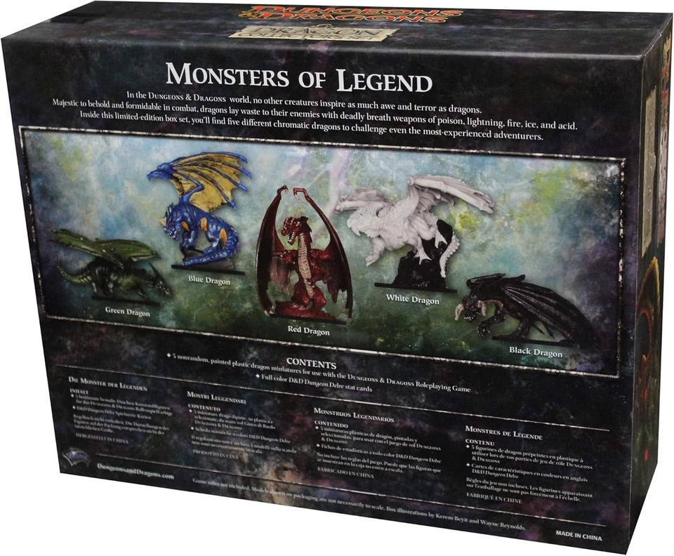 D&D Dragon Collector's Set - Wizards of the Coast DND Dungeons Dragons OOP YHP - Image 2 of 3