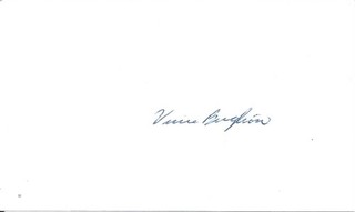VINCENT BUGLIOSI HELTER SKELTER MANSON FAMILY SIGNED AUTOGRAPH CARD d. 2015