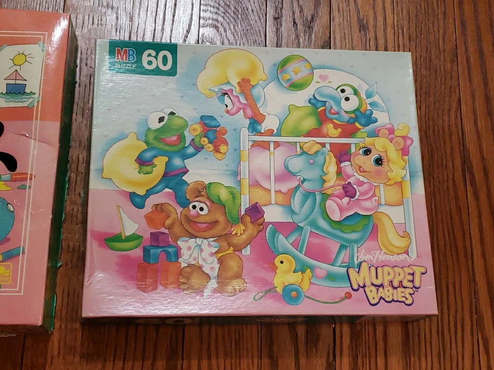 Vintage 80’s Children’s Jigsaw Puzzle Lot 2 Muppet Babies Disney Babies  - Image 4 of 4