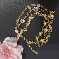 YSL Saint Laurent Cassandre Chain Logo Monogr...