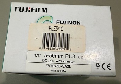 Fujinon CS Mount 5 - 50mm f/1.3 Varifocal Lens with DC Auto Iris YV10X5B-SA2L