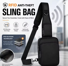 Men's RFID Anti Theft Sling Bag Crossbody Chest Shoulder Travel Messenger Bag