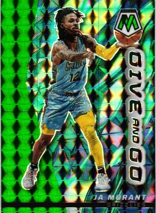 2022-23 Panini Mosaic #9 Ja Morant Give and Go Mosaic Green