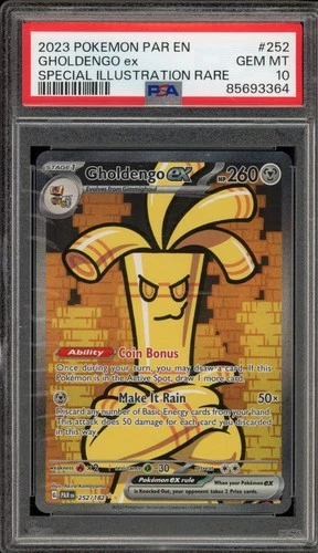 Pokemon Gholdengo ex Paradox Rift Special Illustration Rare #252 PSA 10 Gem Mint