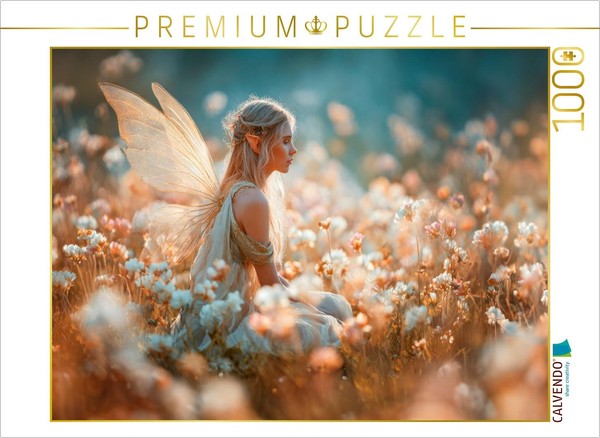Calvendo Puzzle Flower Fairy In The Light Of The Morning | 1000 Pieces, Finished-image