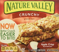 Nature Valley Apple Crisp Granola Bars 12 Count Snack Food 8.9 Oz Pack