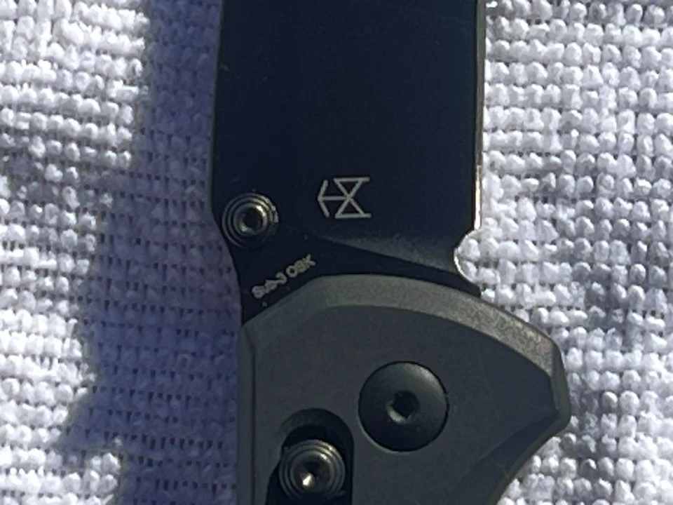 Cuchillo de bloqueo de embrague Kizer Sub-3 OBK negro aluminio (2,9" negro)-USADO Foto 3 de 4