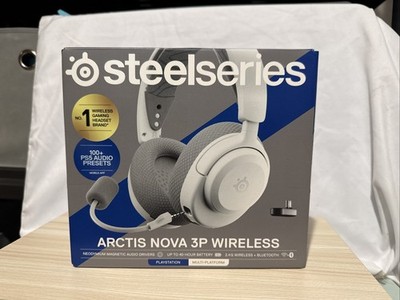 SteelSeries Arctis Nova 3P Wireless Multi-Platform Gaming Headset White 61687