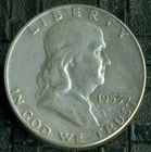1953 USA Franklin Silver Half Dollar  R87