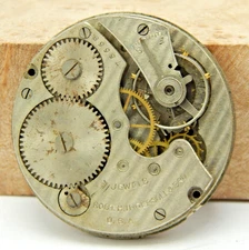 Antique 1892 Ingersoll Reliance 7 jewel 14 size open face pocket watch movement