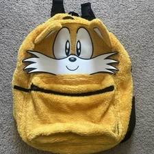 Flip Pak Tails Reversible Backpack Sonic The Hedgehog Book bag BROKEN ZIPPER