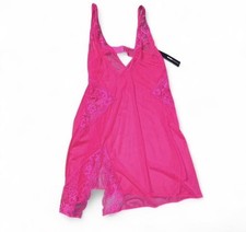 Hot Pink Babydoll Lingerie Dress FashionNova Has Stretch Lace And Seethrough