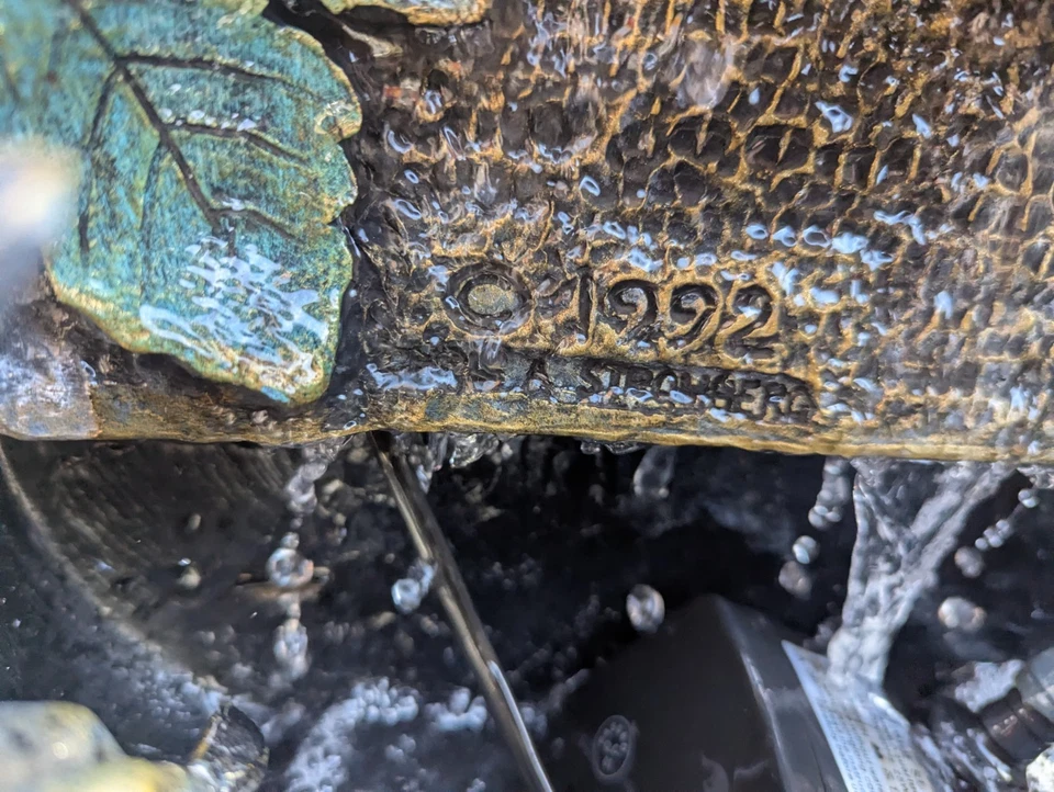 Vtg 1992 A. Stromberg Resirculating Fountain Cherubs Grapevines 33x18 In - Image 2 of 4