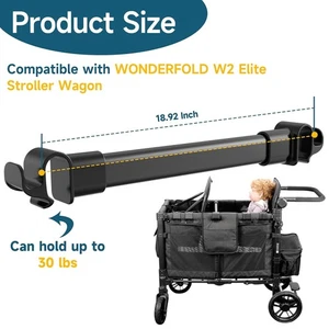 Barre de support du rouleau roulant orienté vers l'avant, compatible avec WONDERFOLD W2 Élit...