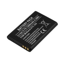 Avizar Batterie pour Caméra Midland XTC 350 Li ion 3.7V 1200mAh 4.4Wh Noir