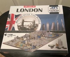 The City of London 4D CityScape History Over Time 1100+ Piece Puzzle Sealed New