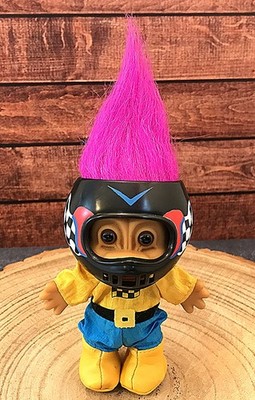 VINTAGE RARE 1990's RUSS RACECAR / NASCAR RACING DRIVER 5'' TROLL - TOP