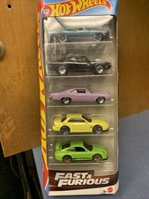 Hot Wheels Fast Furious 1:64 Diecast Car Set Dodge Porsche Nissan 5-Pack