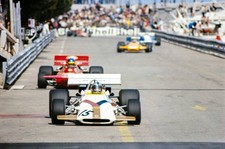 Pedro Rodriguez BRM P160 leads Ronnie Peterson March 711 Ford Mona- Old Photo 1