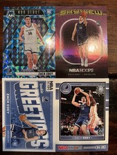 Zach Edey RC 4 Card LOT! Blue Prizm / Skyview / Rookie Greeting - Grizzlies