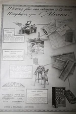 old advertising 1925 ADREMA ADVERTISING PRINTING MACHINE 