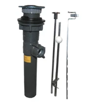 Globe Union Plumbing Bathroom Sink Assembly Kit Pop-Up Chrome Plastic 1-1/4" New