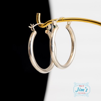 Sterling Silver Snap Bar Hoop Earrings Ebay Sterling Silver Snap Bar Hoop Earrings Ebay