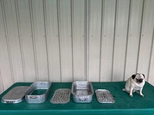 Vintage Wear-Ever 5 Piece Roaster Aluminum Roasting Baking Pan Model 825