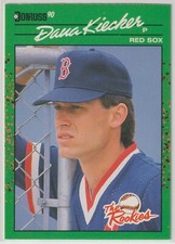 1990 Donruss The Rookies - DANA KIECKER - RC #28 - Boston Red Sox (A)