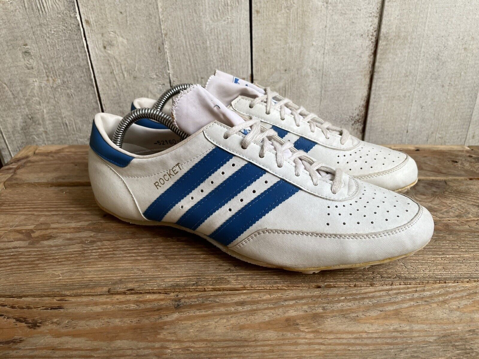 Vintage 80s Adidas White / Blue Leather Running Shoes Made in Yugoslavia | eBay