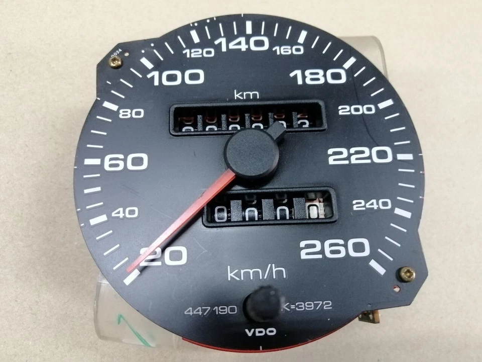 447957031AE AUDI A100,A10Q,A200,A20Q VELOCÍMETRO,KILÓMETRO TRIPE Genuino NUEVO Foto 2 de 4