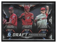 2019 Bowman Draft #DPR-STL Thompson Gorman Kirtley Draft Progression