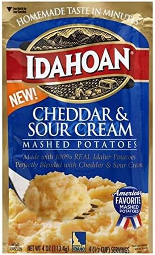 3 Pack Idahoan Mashed Potatoes Cheddar & Sour Cream 4Oz Bags - Picture 2 of 12