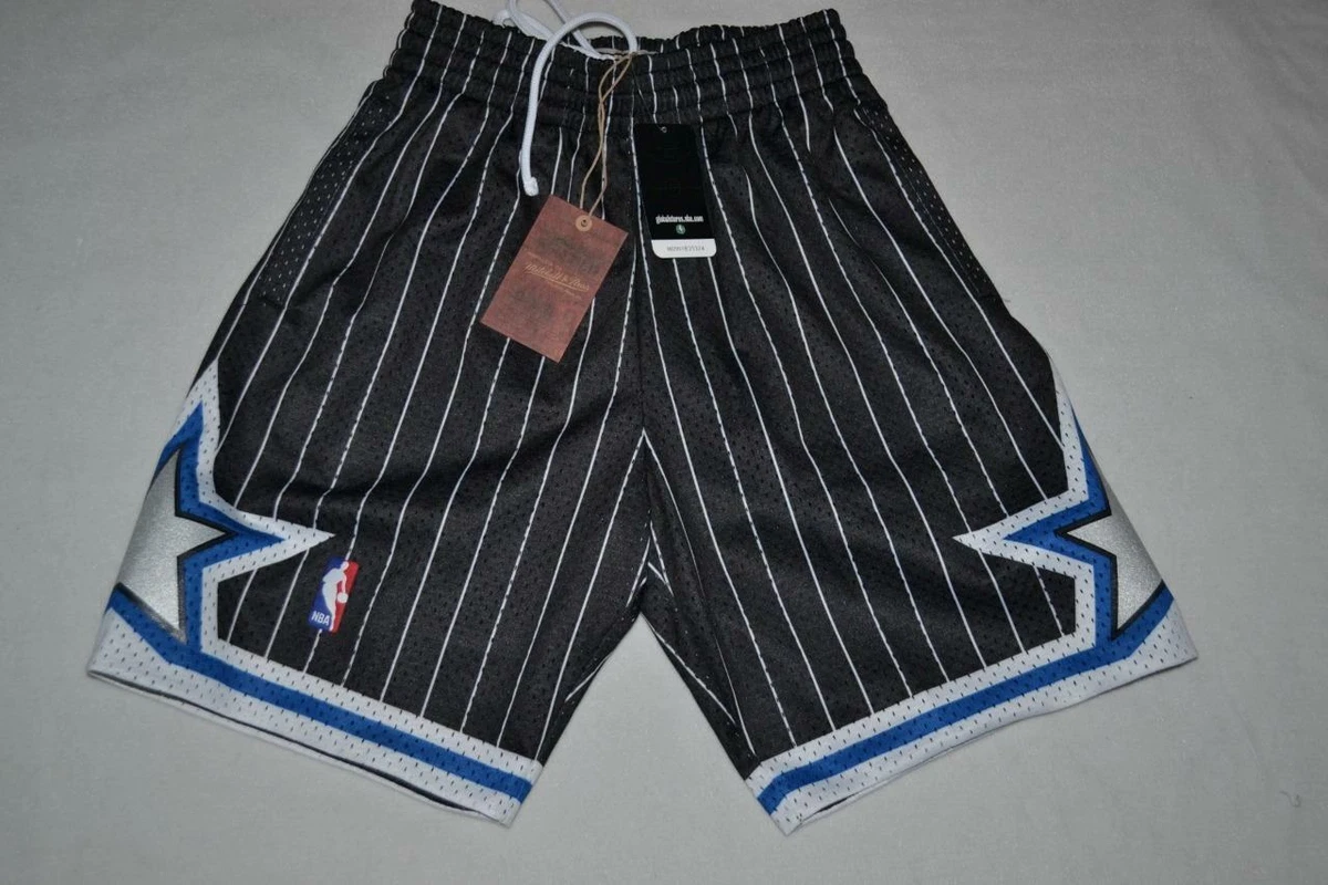 Authentic Mitchell Ness Orlando Magic Road Swingman Shorts BLACK