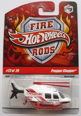 2009 Hot Wheels Target Fire Rods #23/26 Propper Chopper White