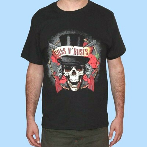 Camiseta GUNS N ROSES Logo chistera. de bandas de y metal | eBay