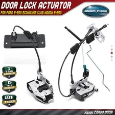 2pcs Rear Cargo Door Latch Cable & Rod for Ford E350 Econoline E-150 E-250 E-150