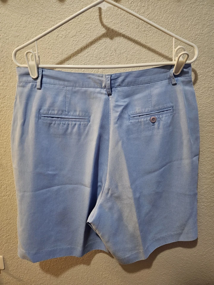 Shorts de golfe feminino Ashworth tamanho 12 azul claro costura interna 7” - Imagem 3 de 4