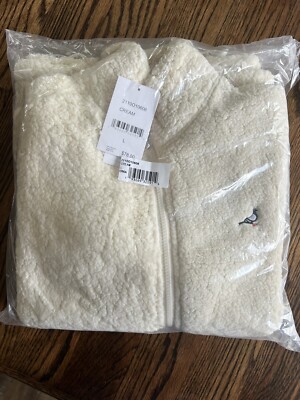 Jeff Staple Pigeon Cream Sherpa Zip Up $78 Retail Pigeon Dunk SB