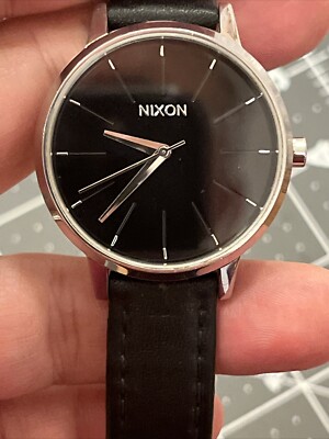 Nixon Movin Out The Kensington Black Leather Quartz wristwatch Stainless Steel Kensington Watch | All Black | Women main image 2