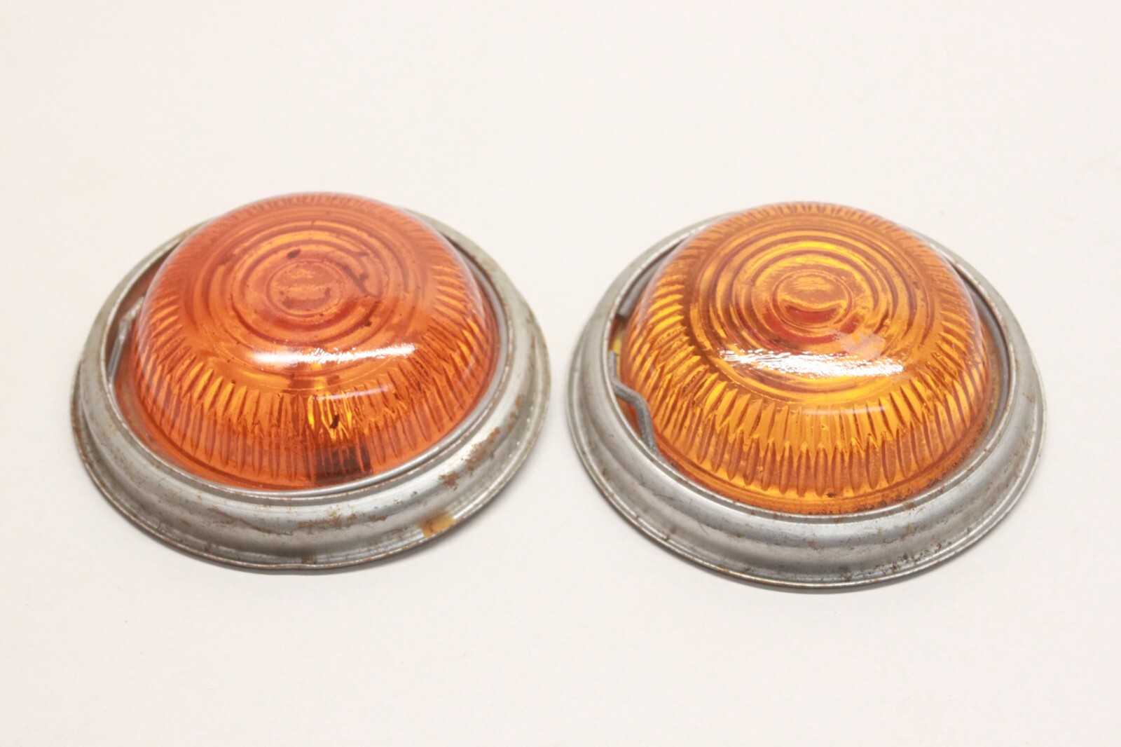 Vintage Camper KD Glass Lens Side Marker Lights Airstream Spartan