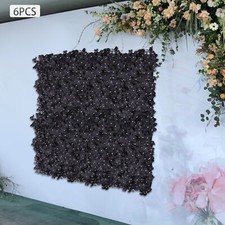 6 Artificial Flower Wall Panel Floral Wall Backdrop Wedding Venue Decor 23 15"