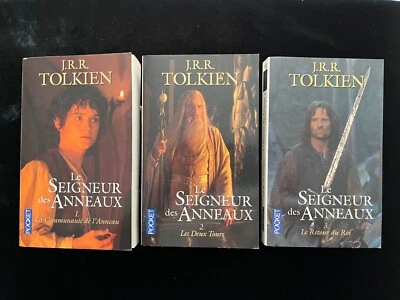 # Lot 3 romans Fantasy - TOLKIEN - LE SEIGNEUR DES ANNEAUX - Tomes 1/2/3 - LdP - Photo 1/3