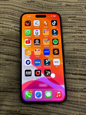 TikTok /CapCut downloaded Apple iPhone 14 Pro Max Black  TikTok and CapCut (AT