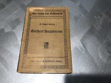 Antique 1909 Vus Natur Und Geifteswelt Emil Sulger-Gebing Gerhart Hauptmann