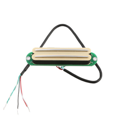 Alnico 5 Dual Hot Rail Pickup Mini Humbucker Pickup Cream for ST Strat ...