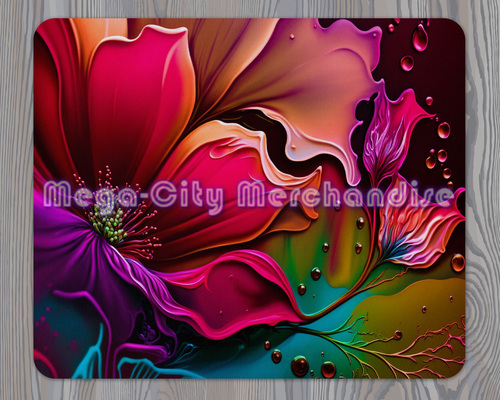 Stained Glass  Airbrush Flower Mouse Pads (5 unique styles) - Picture 5 of 7