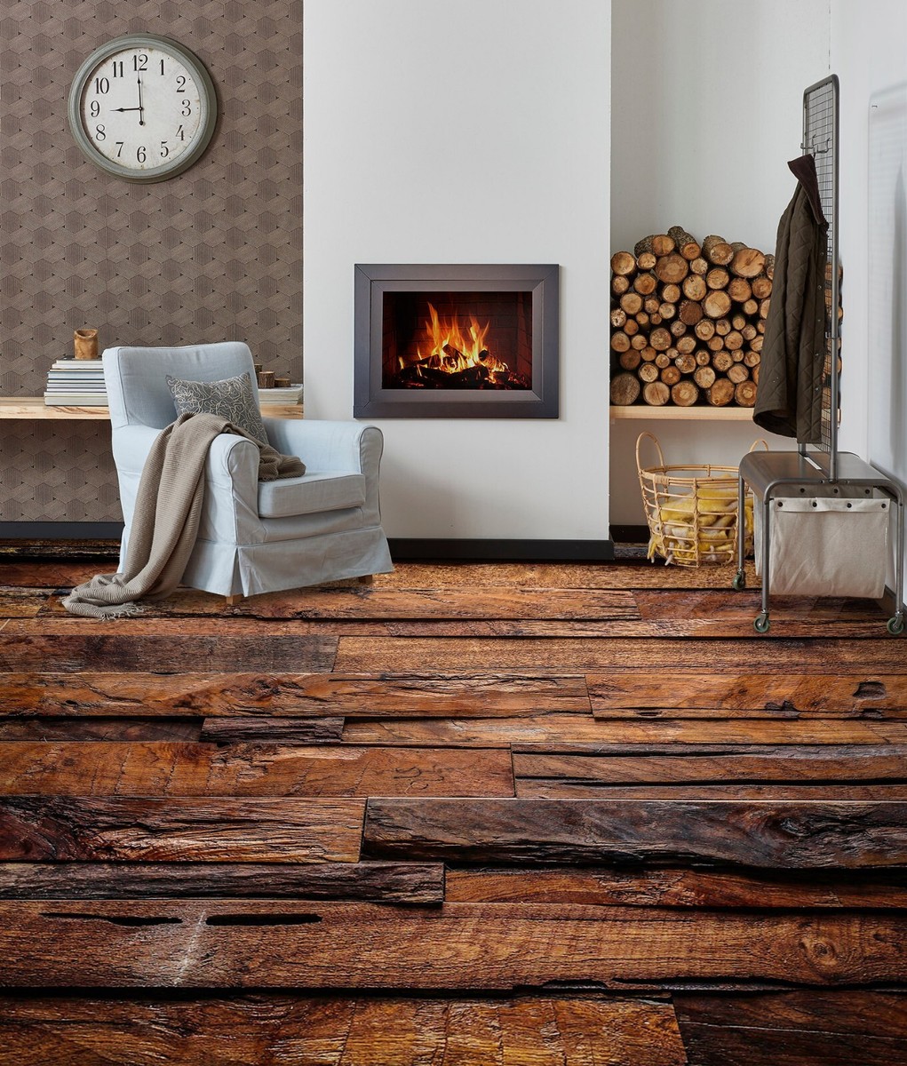 3D Vintage Board SKE830 Floor WallPaper Print Decal Epoxy Floor