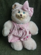Vintage 1998 Fisher Price Sarahberry Plush Stuffed Pink 10" Bear Briarberry