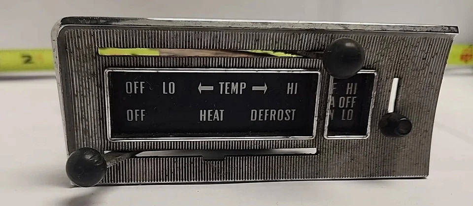 Used OEM Heater Control Dash Unit w/ Bezel 1957-58 Ford Fairlane/Skyliner (460) - Image 3 of 4